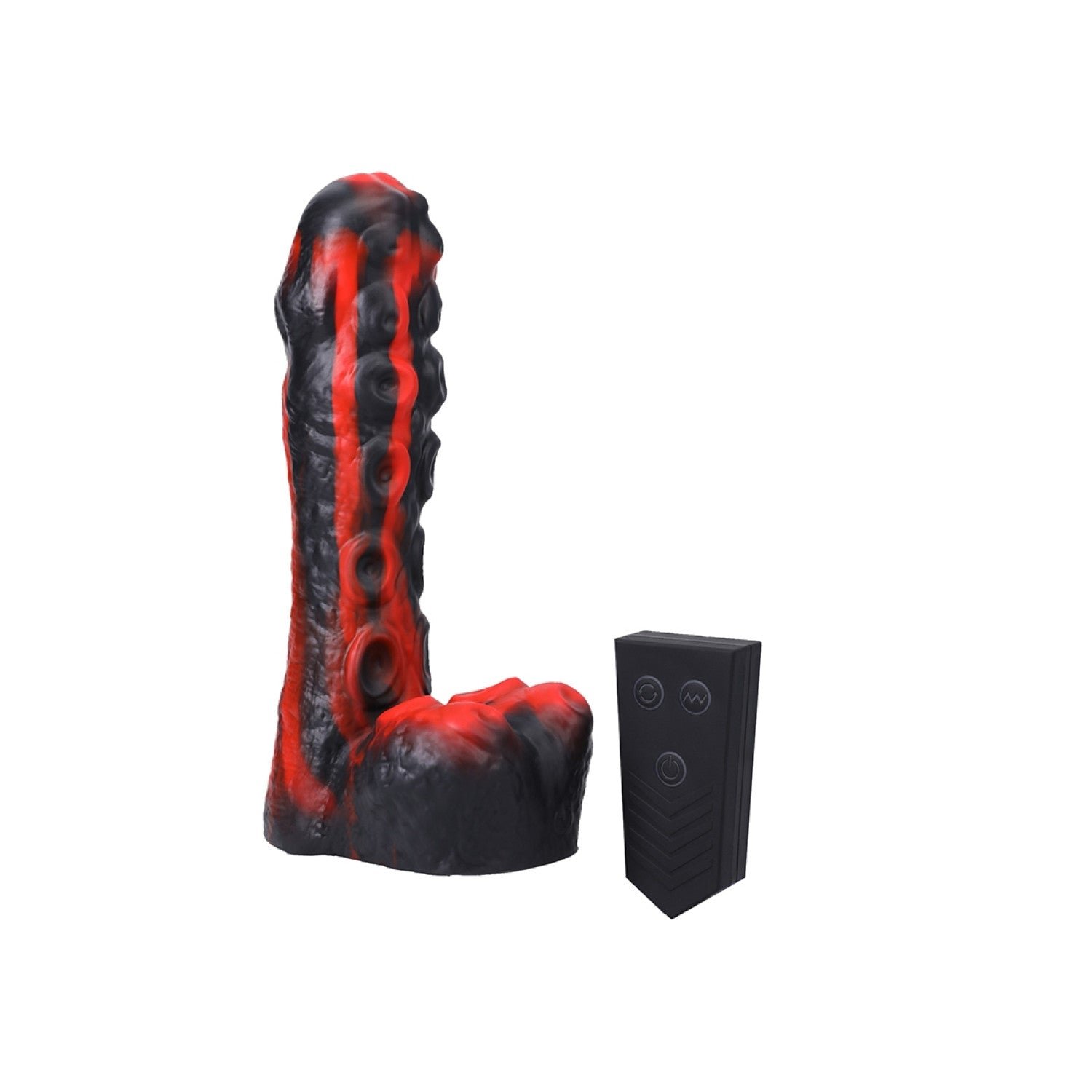 Doc Johnson Fort Troff Issued Tendril Stotende Vibrator Rood 21 Cm