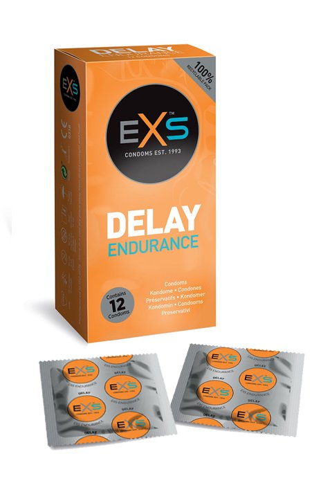 EXS - Delay Endurance - Orgasme vertragende condooms - 12 stuks