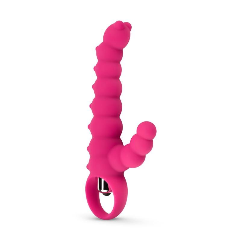 Geribbelde Tarzan Vibrator - Roze