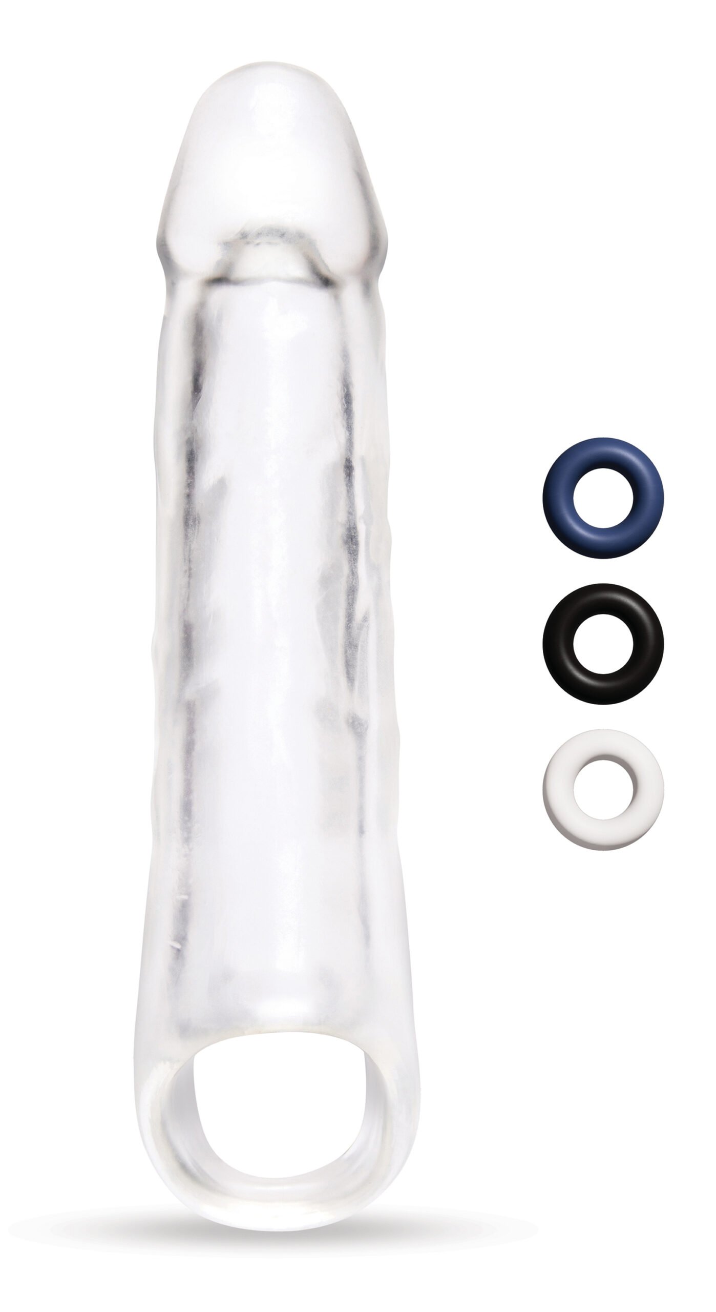 Size Up - Transparante penisverlenger met scrotumlus - 23,9 cm