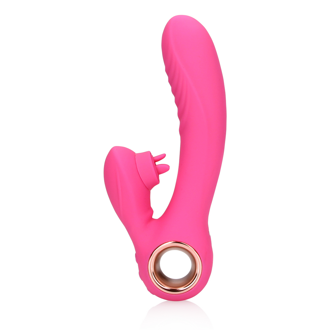 Loveline Heating Rabbit Vibrator Exuberant Pink 19 cm